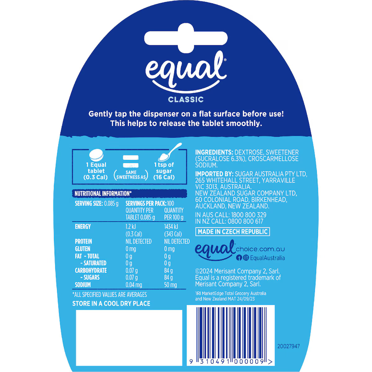 Equal Sweetener Tablets | 100 pack