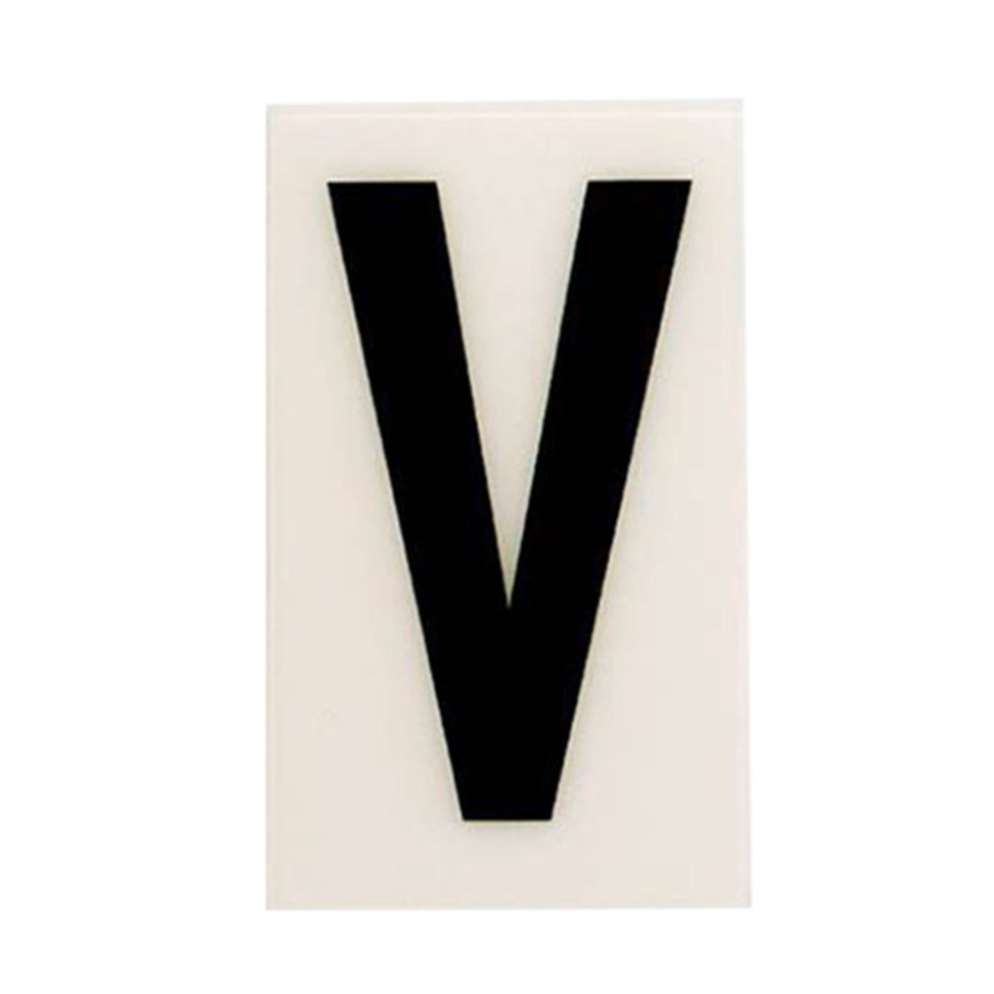 Sandleford Self Adhesive House Letter V - 85mm - White