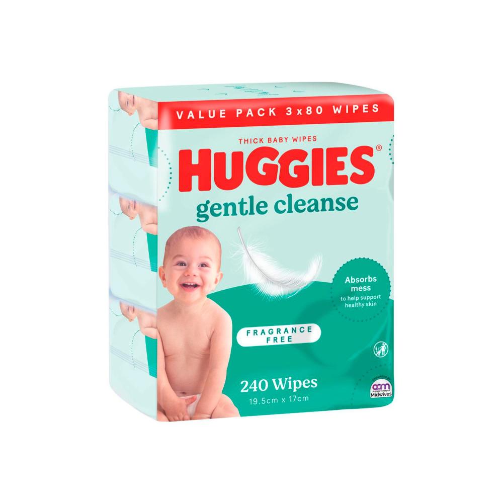 Huggies Thick Baby Wipes Fragrance Free - 3 pack