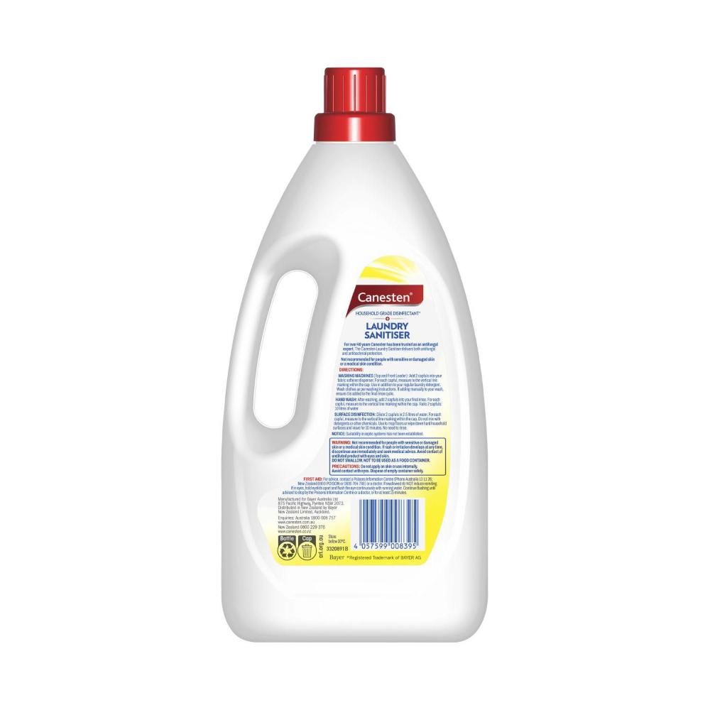 Canesten Antibacterial And Antifungal Hygiene Laundry Rinse Sanitiser Lemon Sc ... 1L