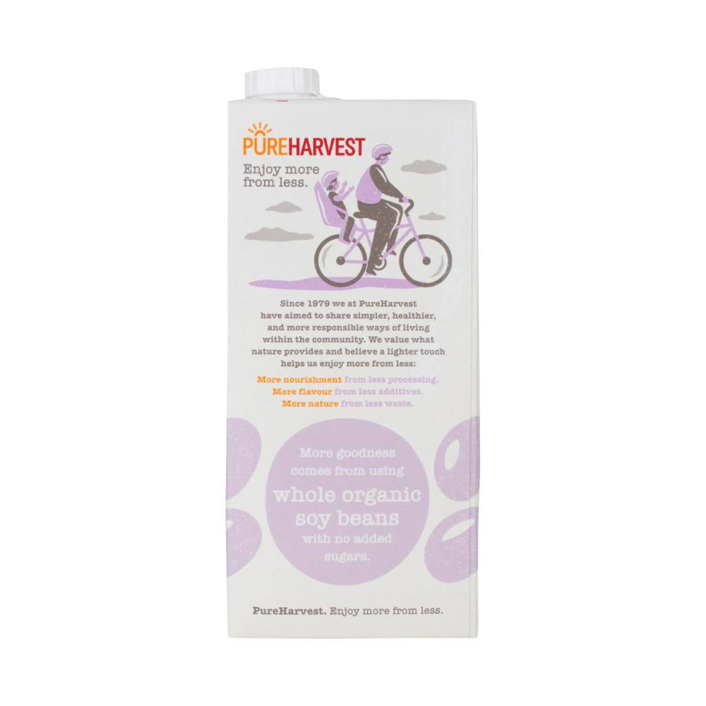 Pureharvest Organic Soy Unsweetened Long Life Milk Uht - 1L