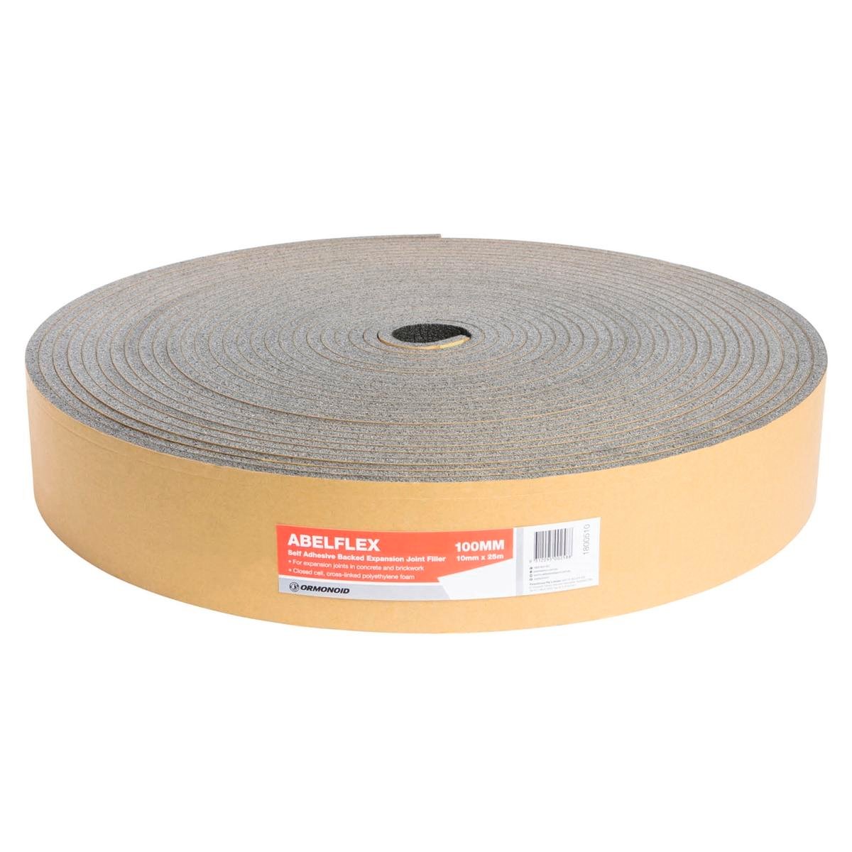 Ormonoid Expansion Joint Filler - 10mm x 100mm x 25m - Foam - Self Adhesive
