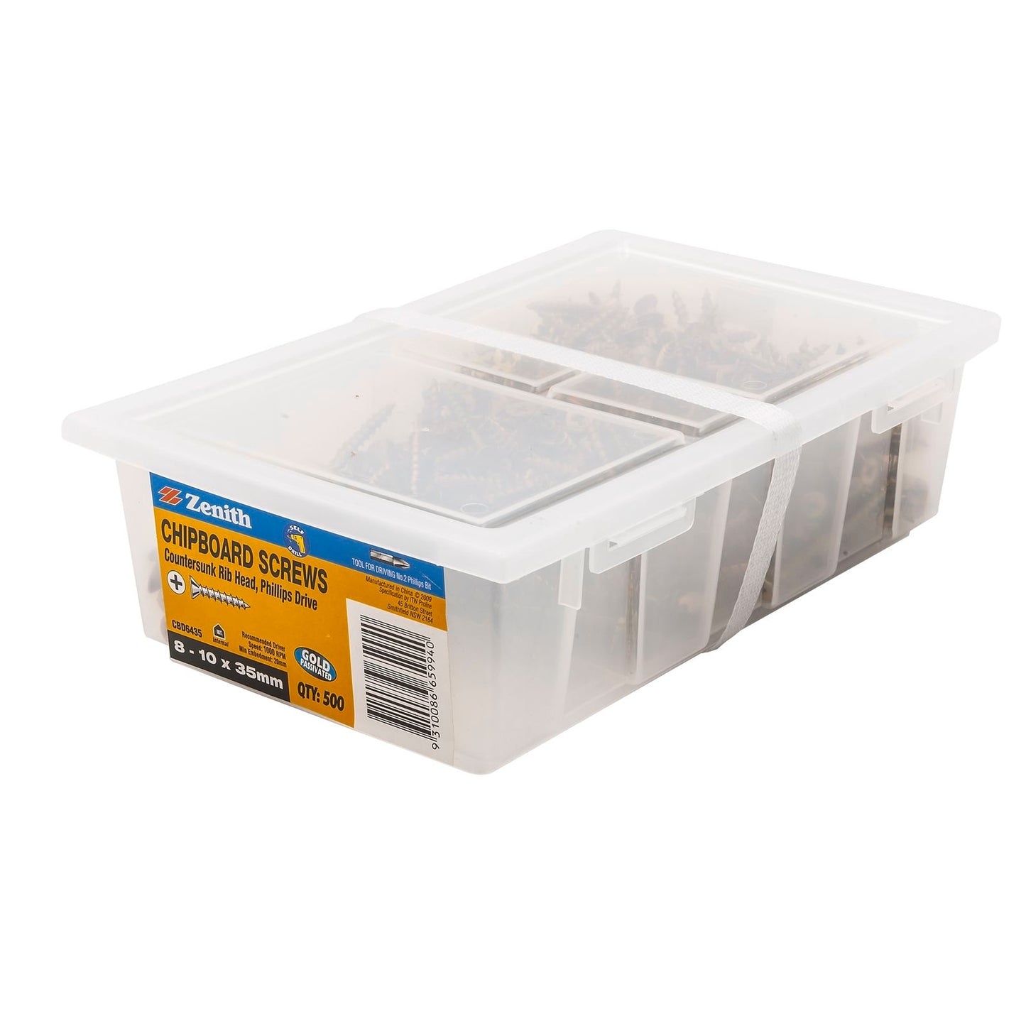 Zenith 8g x 35mm - Gold - 500 Pack
