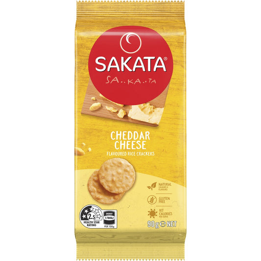 Sakata Rice Cracker Biscuits Cheese 90g