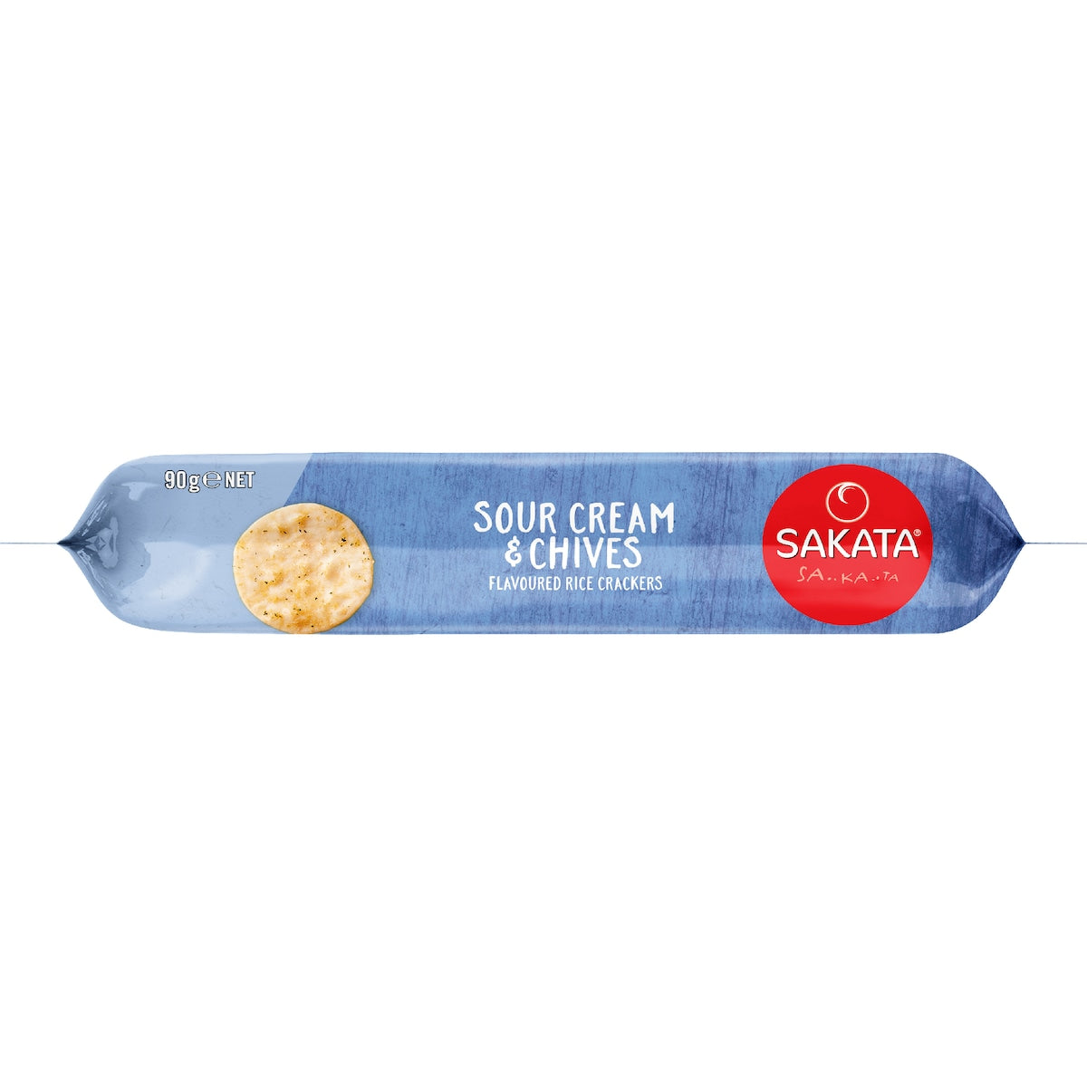 Sakata Rice Crackers Sour Cream & Chives Snack 90g