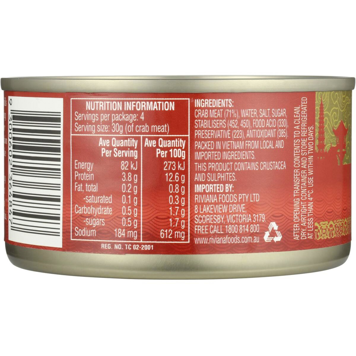 Riviana Crabmeat 170g