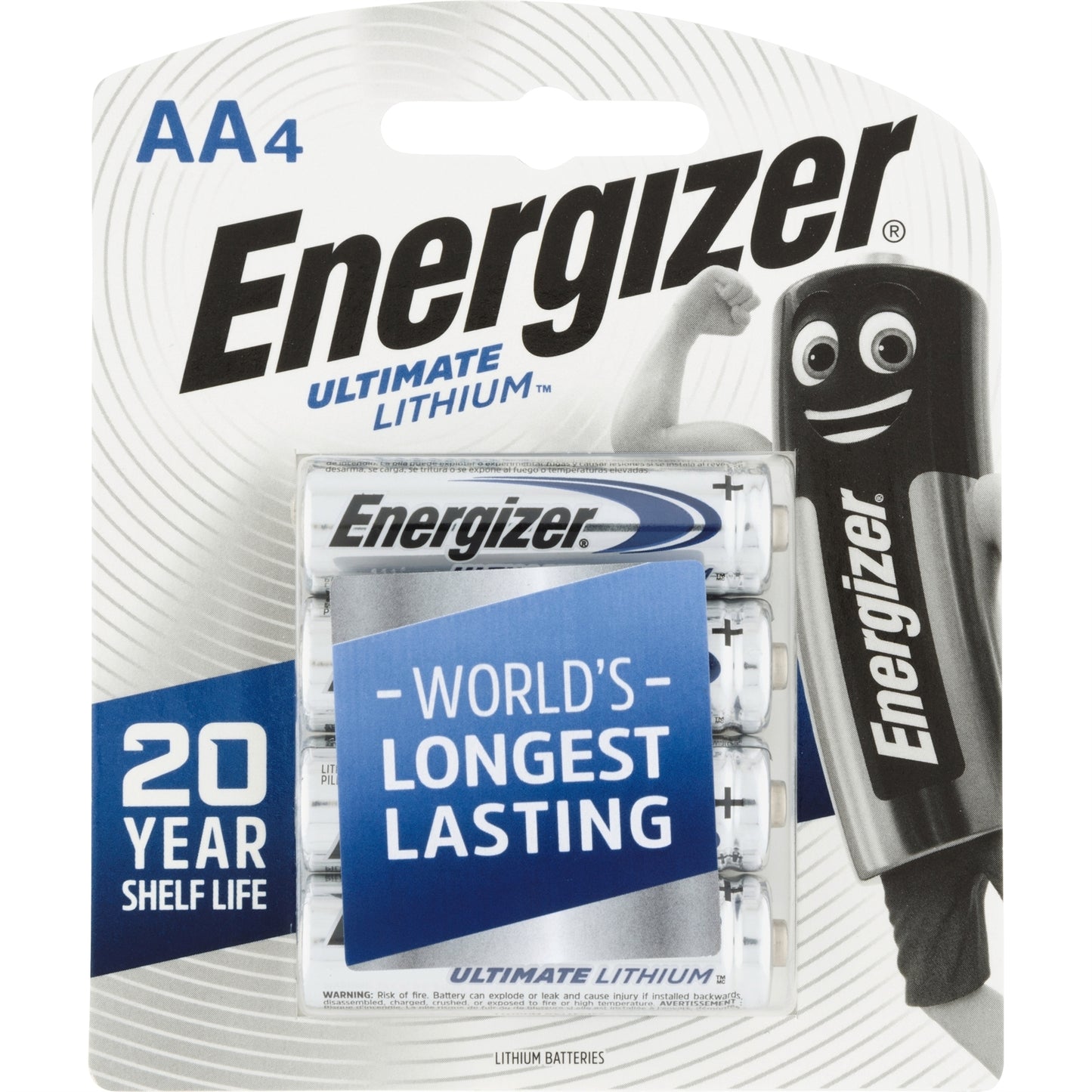 Energizer Ultimate Lithium AA Battery - 4 Pack