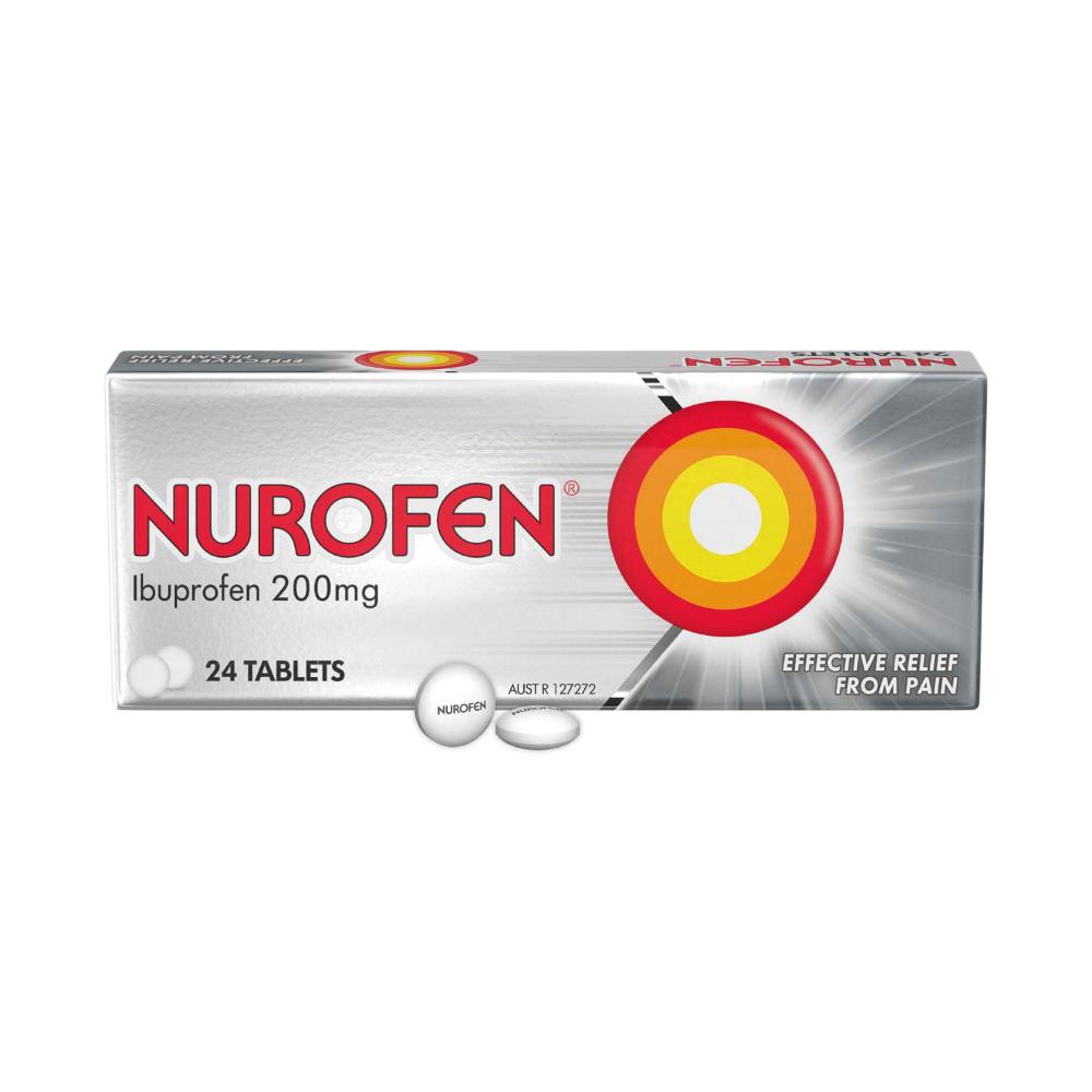 Nurofen Ibuprofen 200mg Tablets Pain Relief - 24 pack