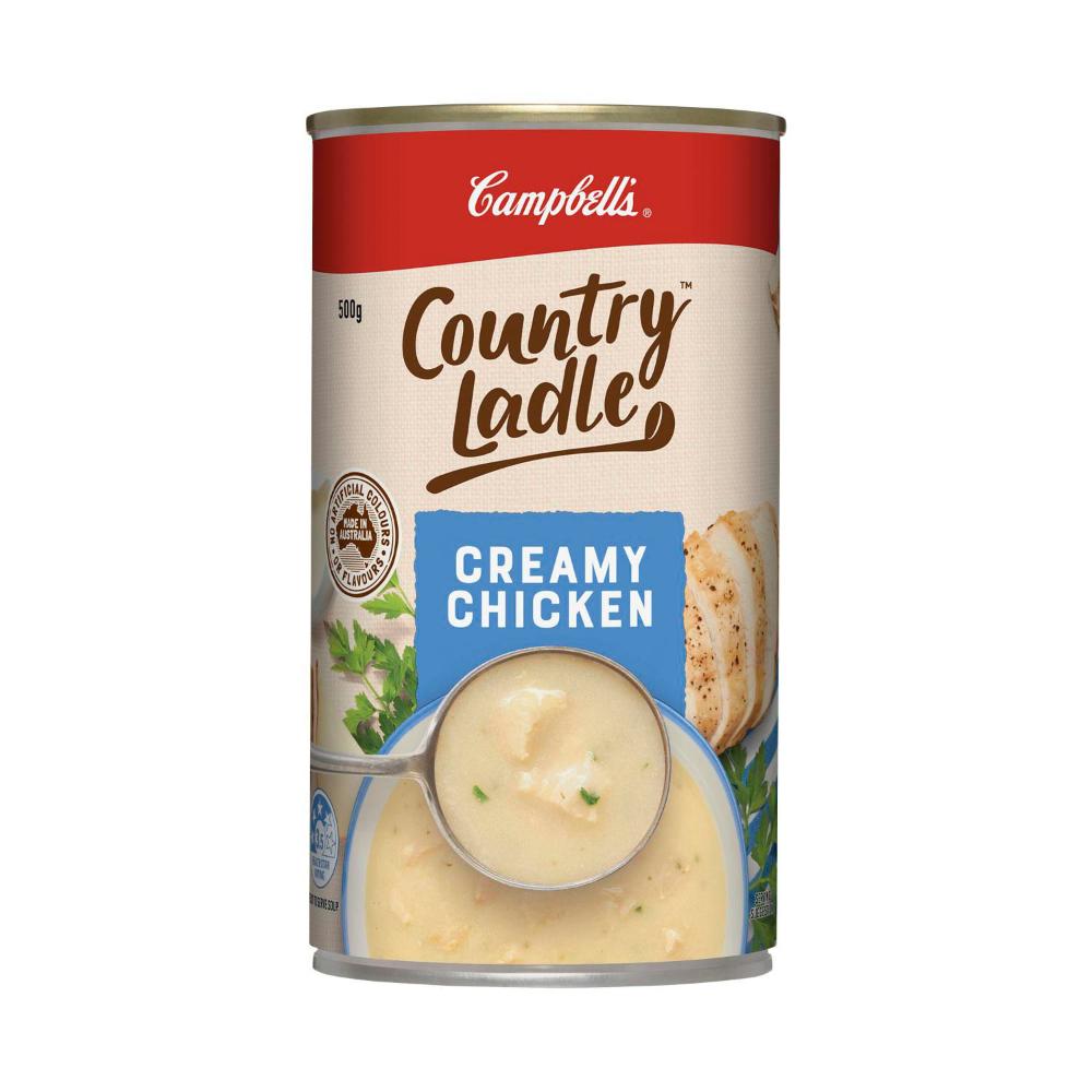 Campbell's Country Ladle Soup Can Creamy Chicken - 500g