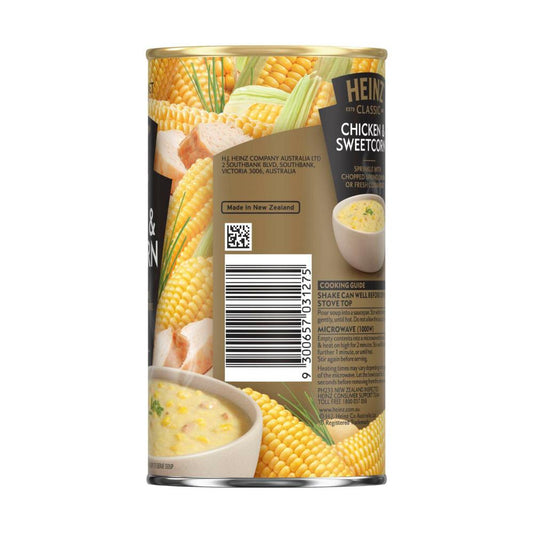 Heinz assic Chicken & Sweet Corn Soup Can - 535g