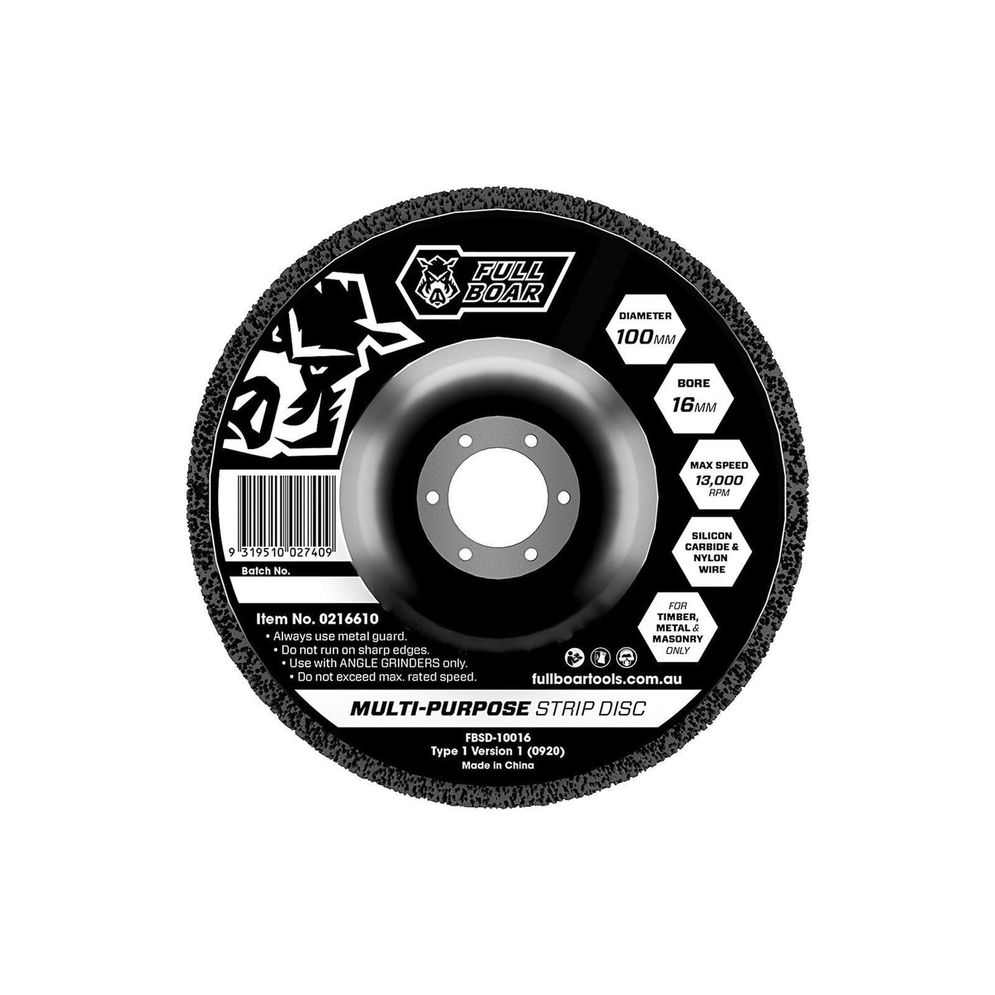 Full Boar Multi Purpose Strip Disc - 100mm
