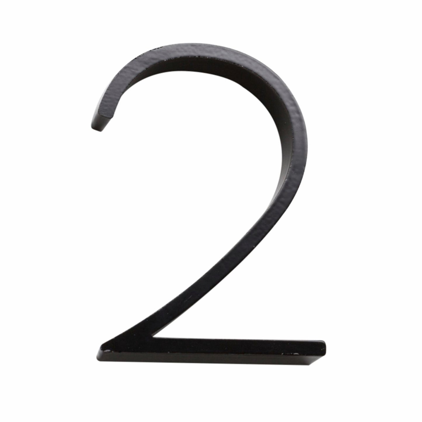 Sandleford Black Slimline House Number 2 - 120mm