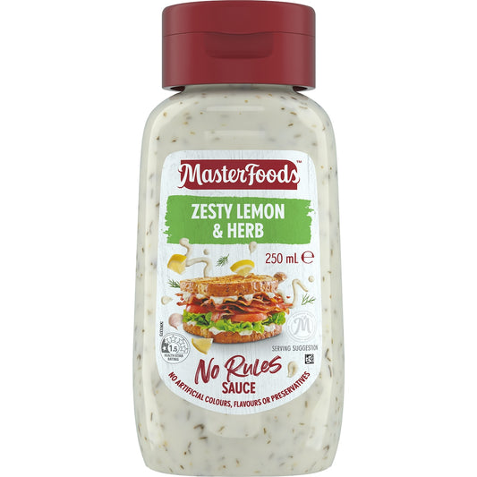Masterfoods Zesty Lemon & Herb Sauce 250ml
