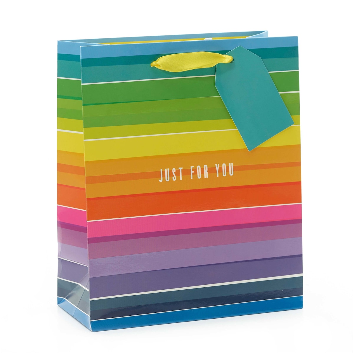 John Sands Gift Bag Medium Rainbow Stripes Each