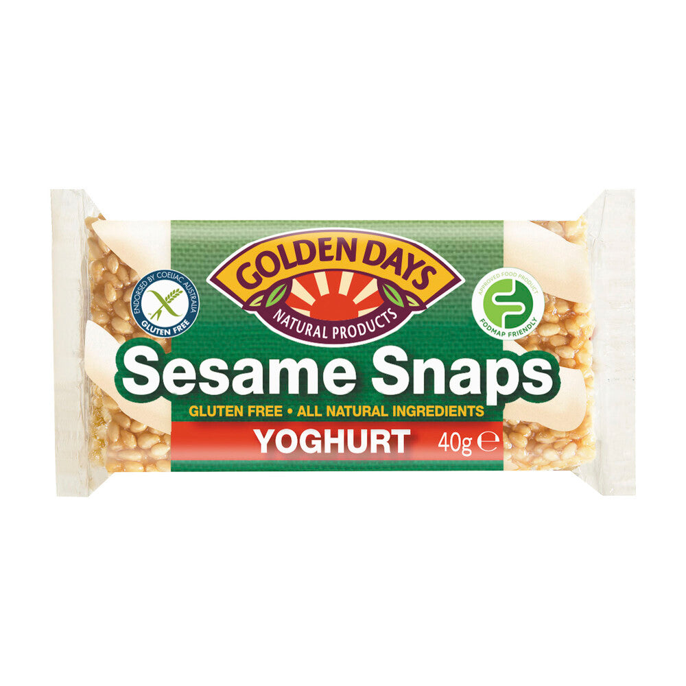 Golden Days Gluten Free Yoghurt Sesame Snaps - 40g