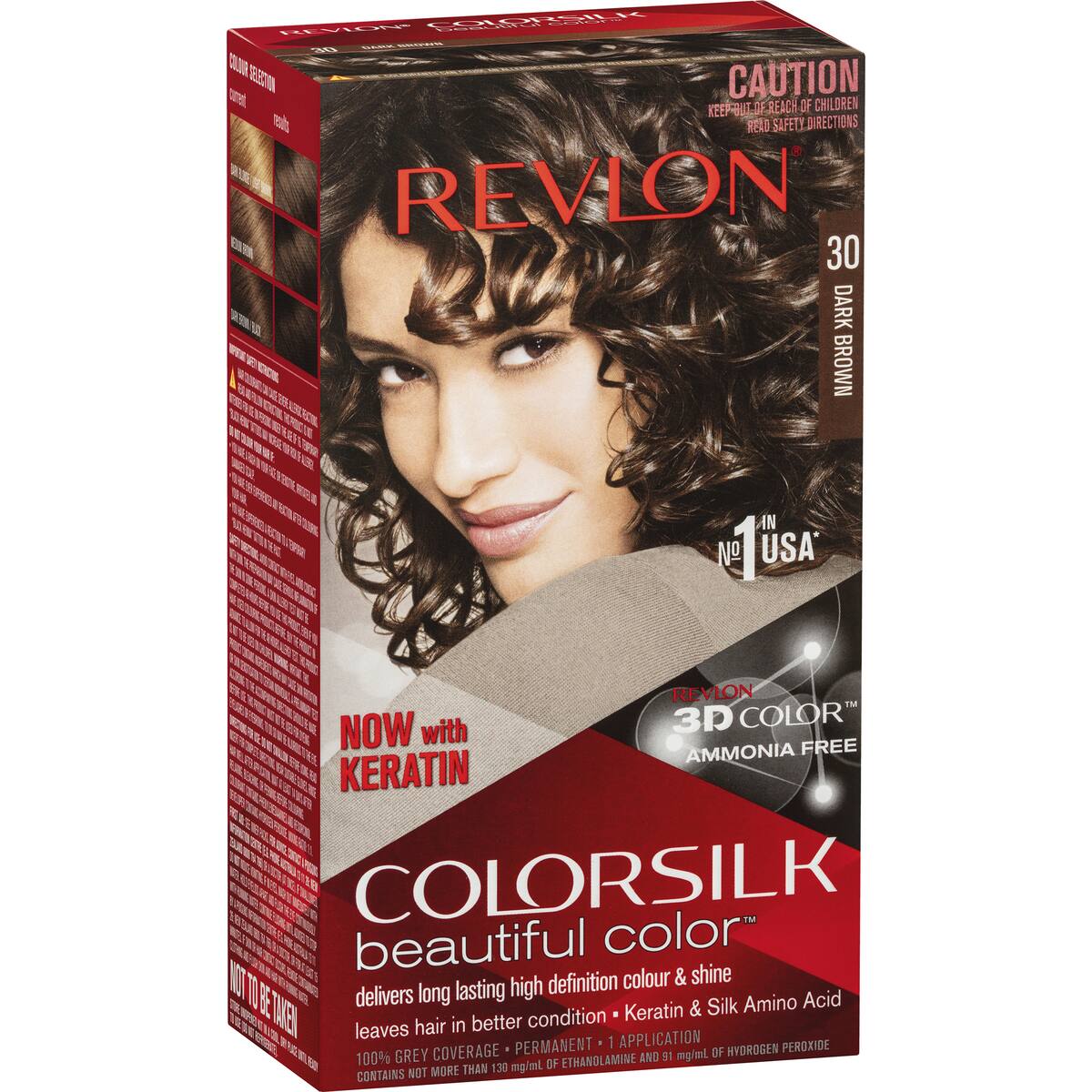 Revlon Colorsilk Beautiful Color 30 Dark Brown Each