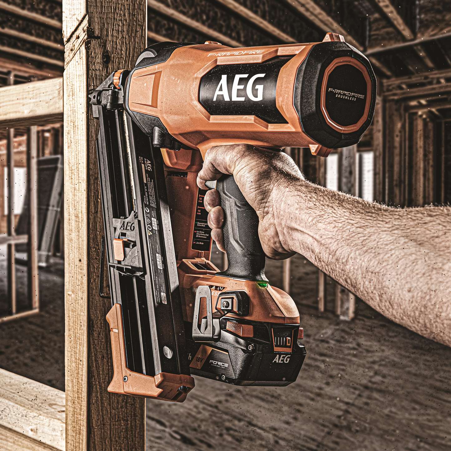 AEG F-RAPID Framing Nailer - 18V - 10GA - Skin Only