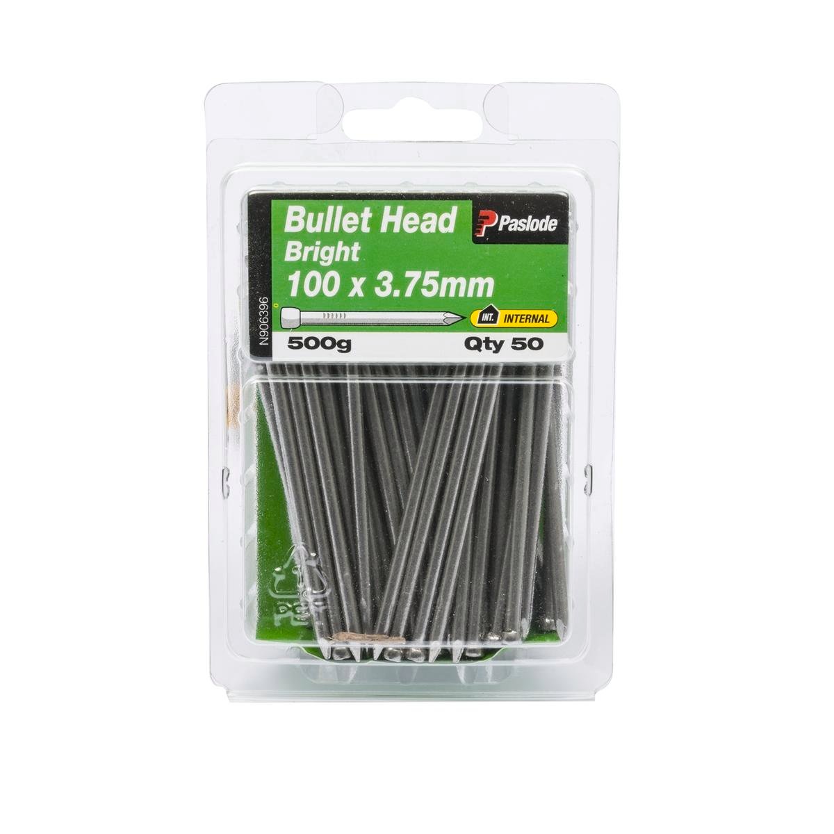 Paslode Bullet Head Nails 100mm Bright Steel 50 Pack General Purpose