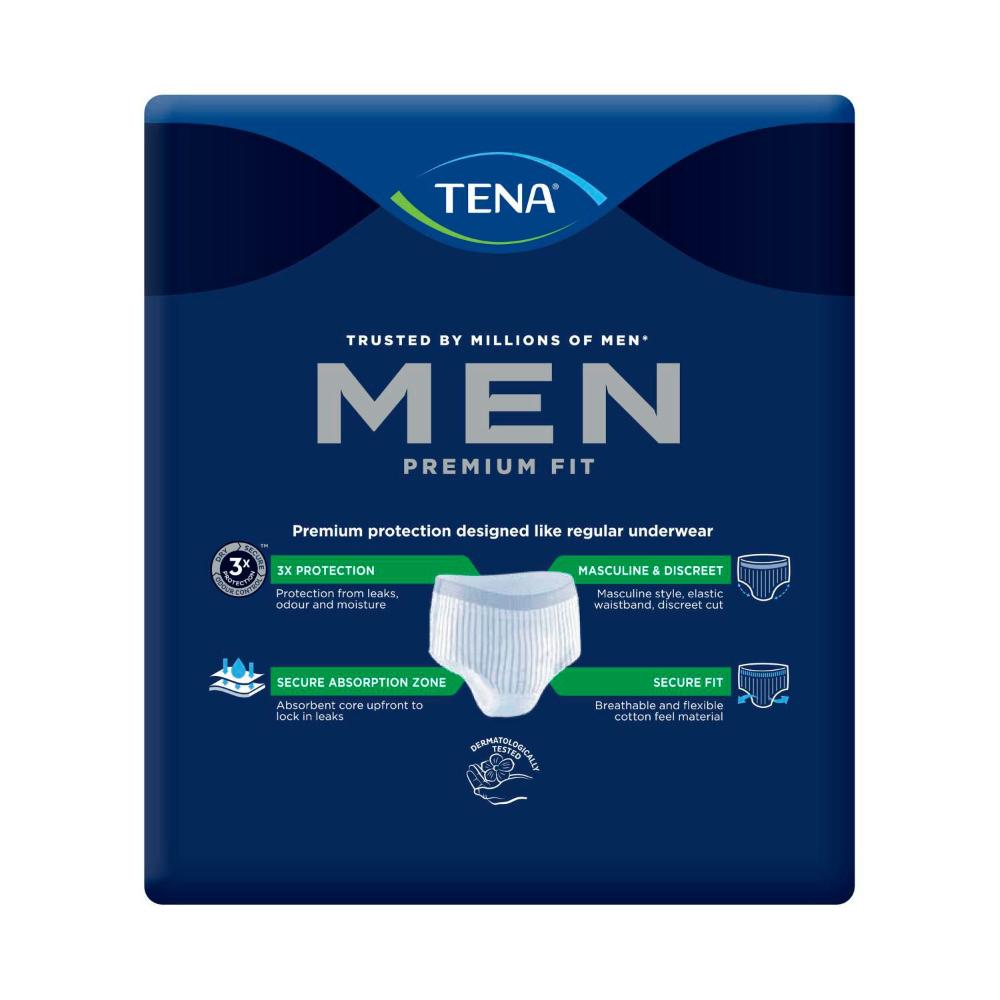 Tena For Men Large Level 4 Premium Fit Maxi Incontinence Pants - 8 pack