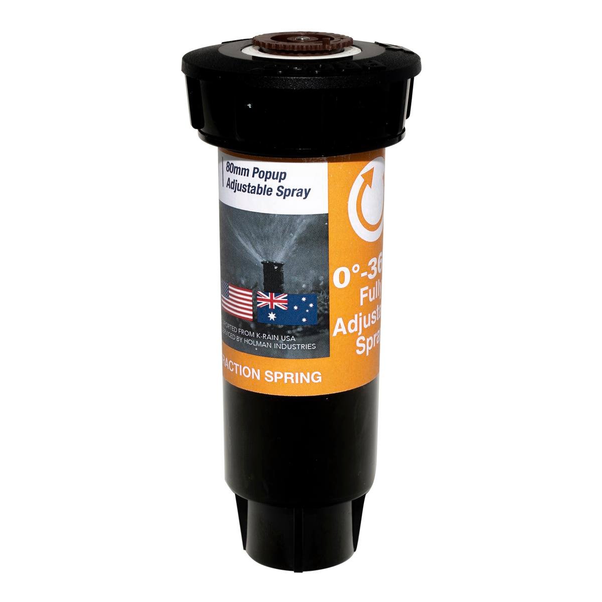 K Rain Pro-S Popup Sprinkler 80mm Plastic Aluminium Adjustable 3m Radius