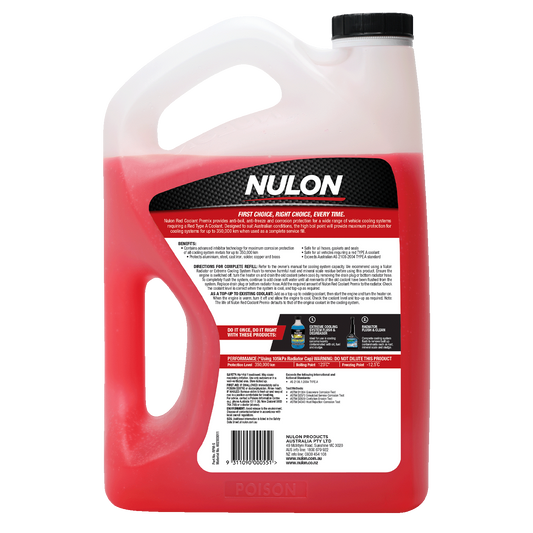 Nulon Red Coolant Premix - Type A - 5L
