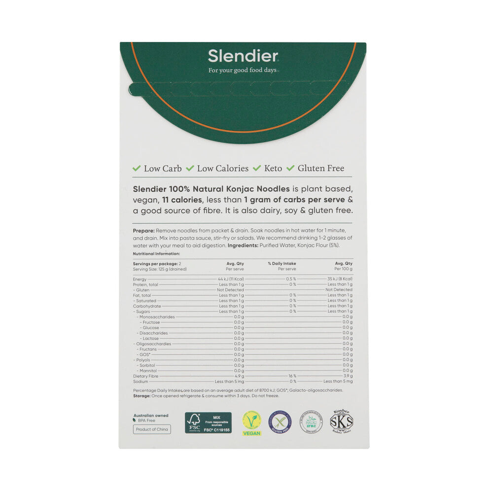 Slendier Wok Ready Noodles - 400g
