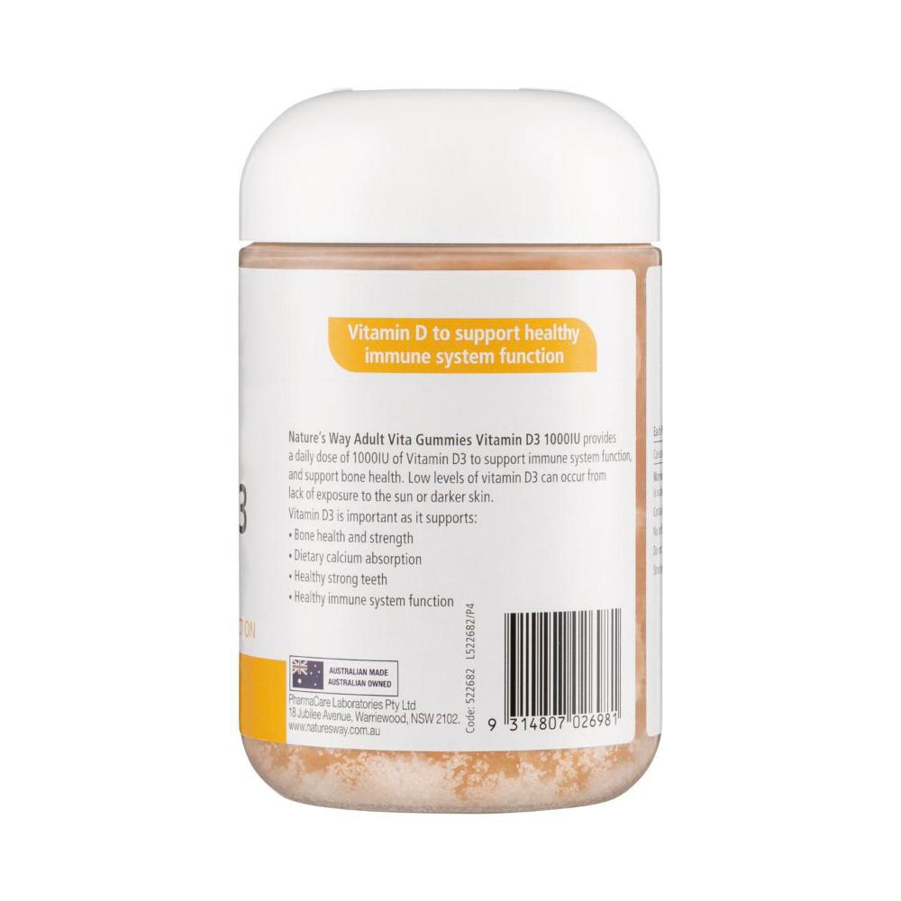 Nature's Way Vita Gummies Vitamin D3 1000iu - 120 pack