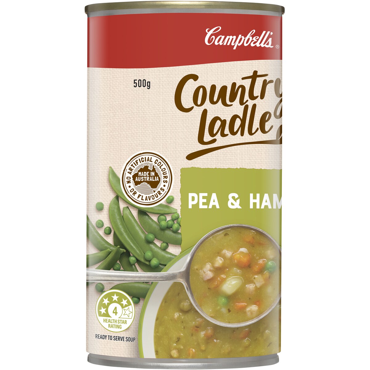 Campbells Country Ladle Soup Pea & Ham 500g