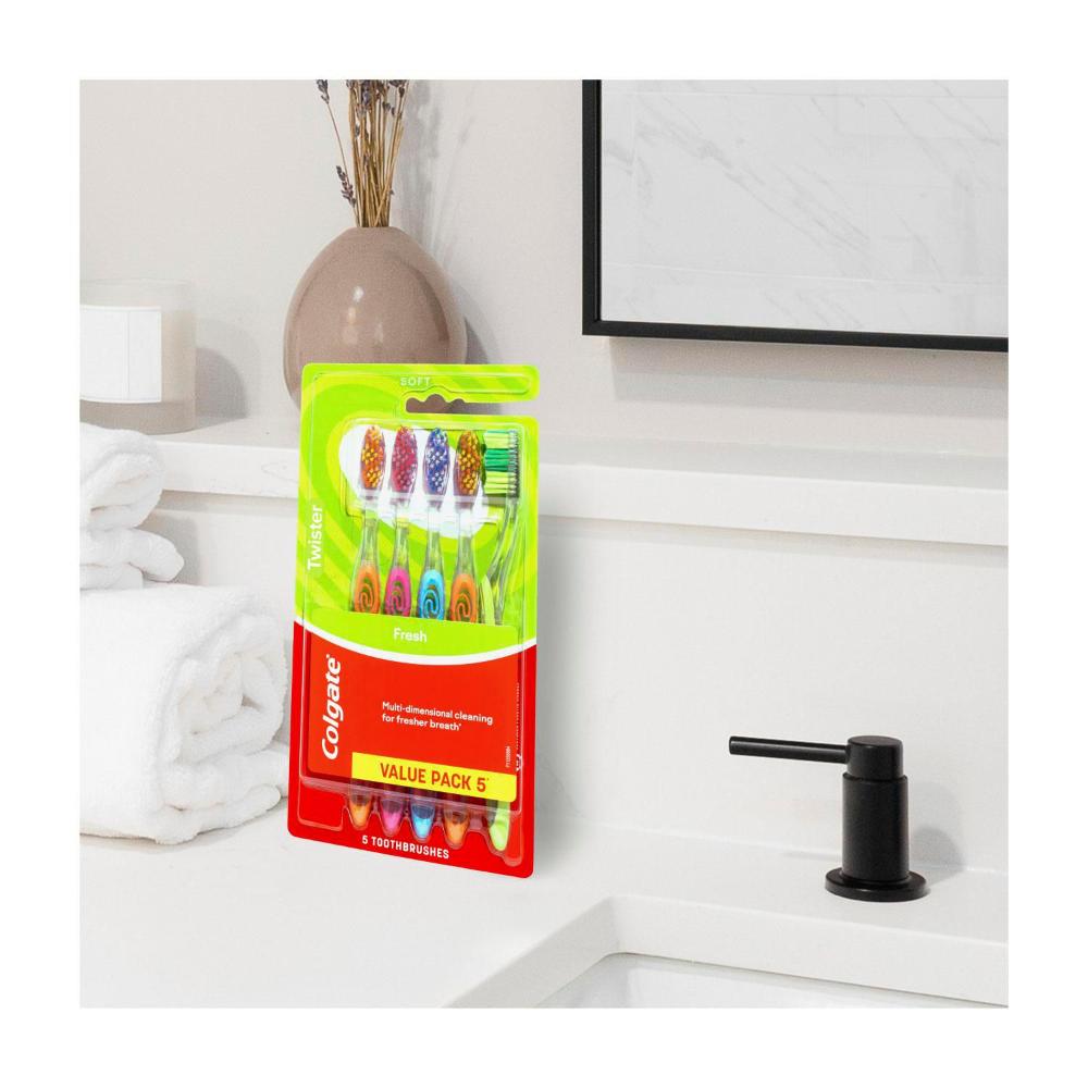 Colgate Twister Toothbrush Soft - 5 Pack