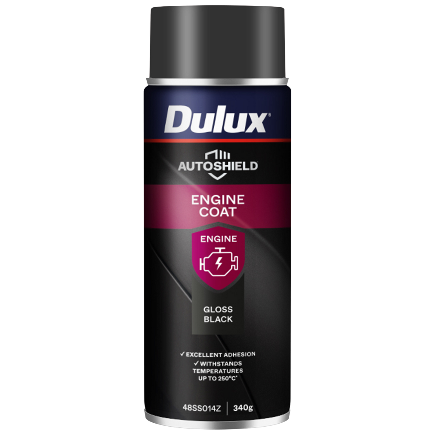 Dulux Autoshield Engine Coat Spray Paint - 340g - Black