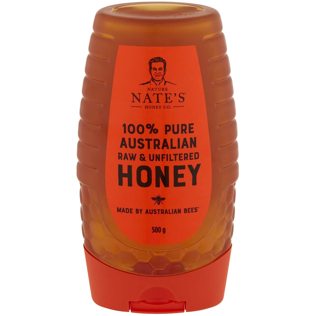 Nature Nate's 100% Pure Australian Raw & Unfiltered Honey 500g