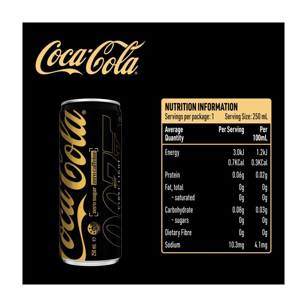 Coca-Cola Zero Caffeine Zero Sugar - 250mL