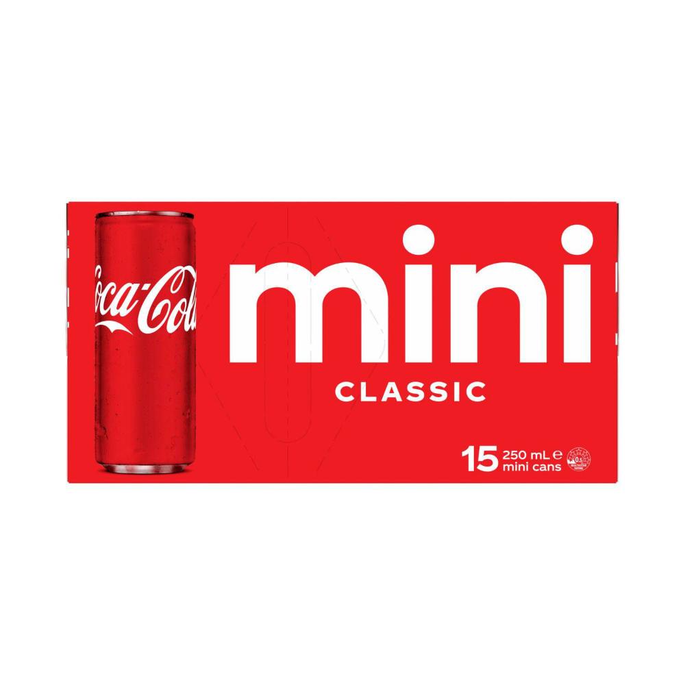 Coca-Cola Soft Drink Can Classic 15x250ml