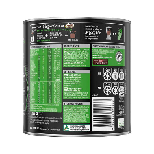 Milo Protein Chocolate Malt Powder Hot Or Cold Drink - 440g
