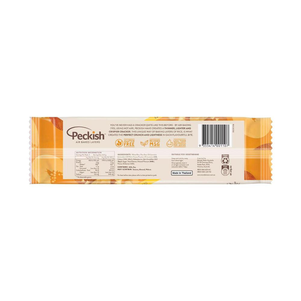 Peckish Rice Crackers Cheese - 90g