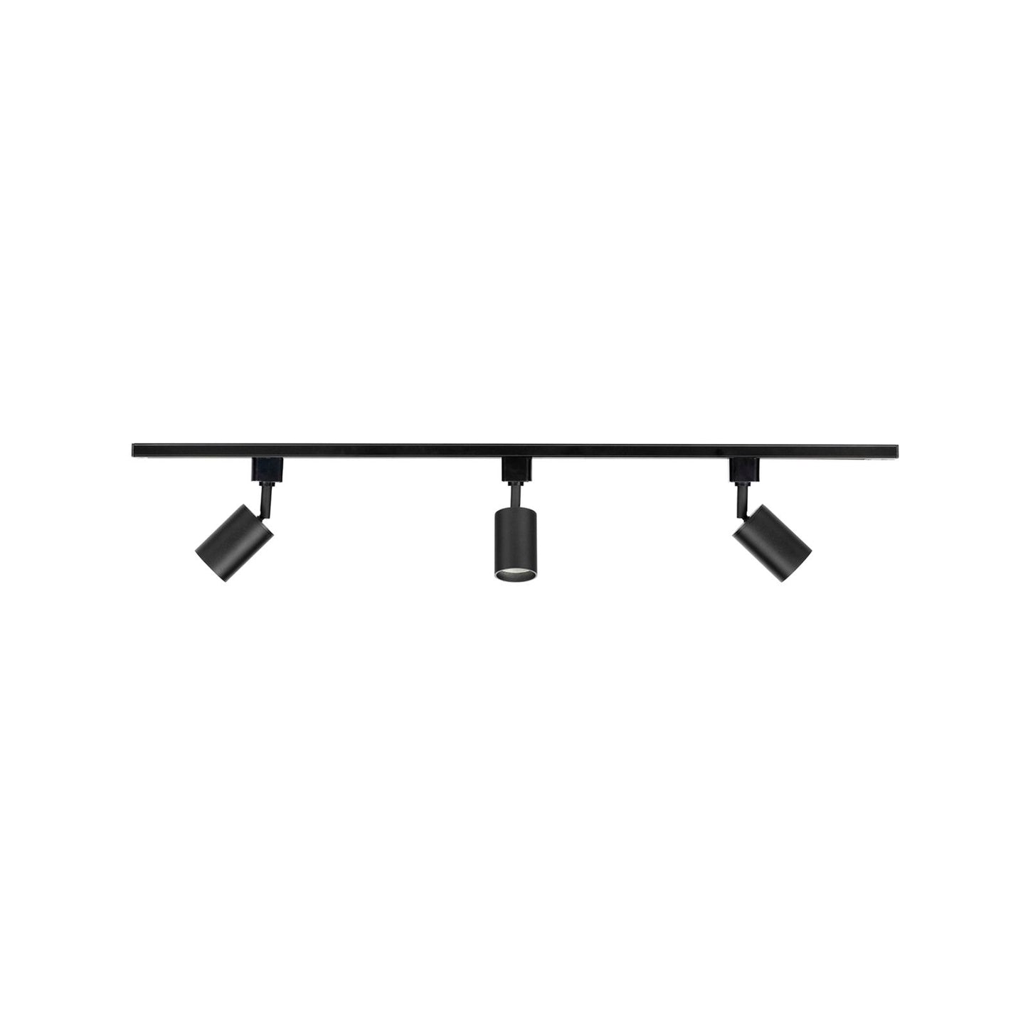 Brilliant Black Naj 3 Light Track and Spotlight Kit - 1m - 3 x 7W