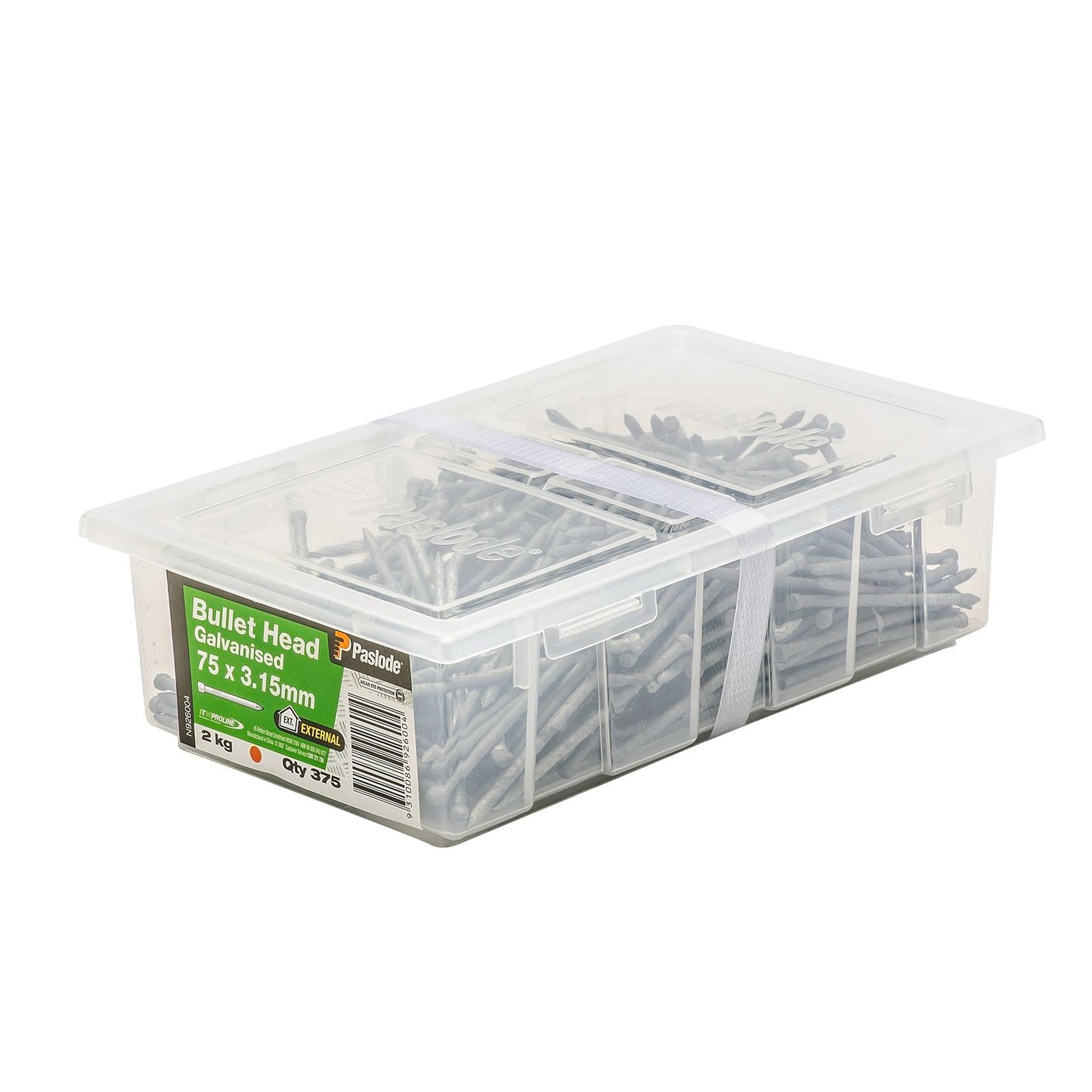 Paslode Bullet Head Nails - 75 x 3.15mm - 375 Pack