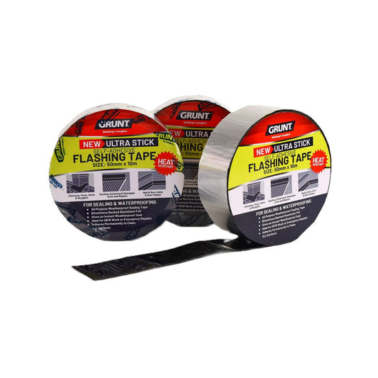 Grunt Flashing Tape 50mm x 10m Bituminous Waterproof Seal