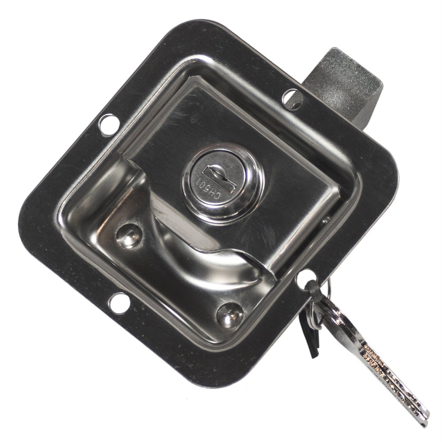 Goliath Small Paddle Locking Latch - 82 x 82mm Stainless Steel