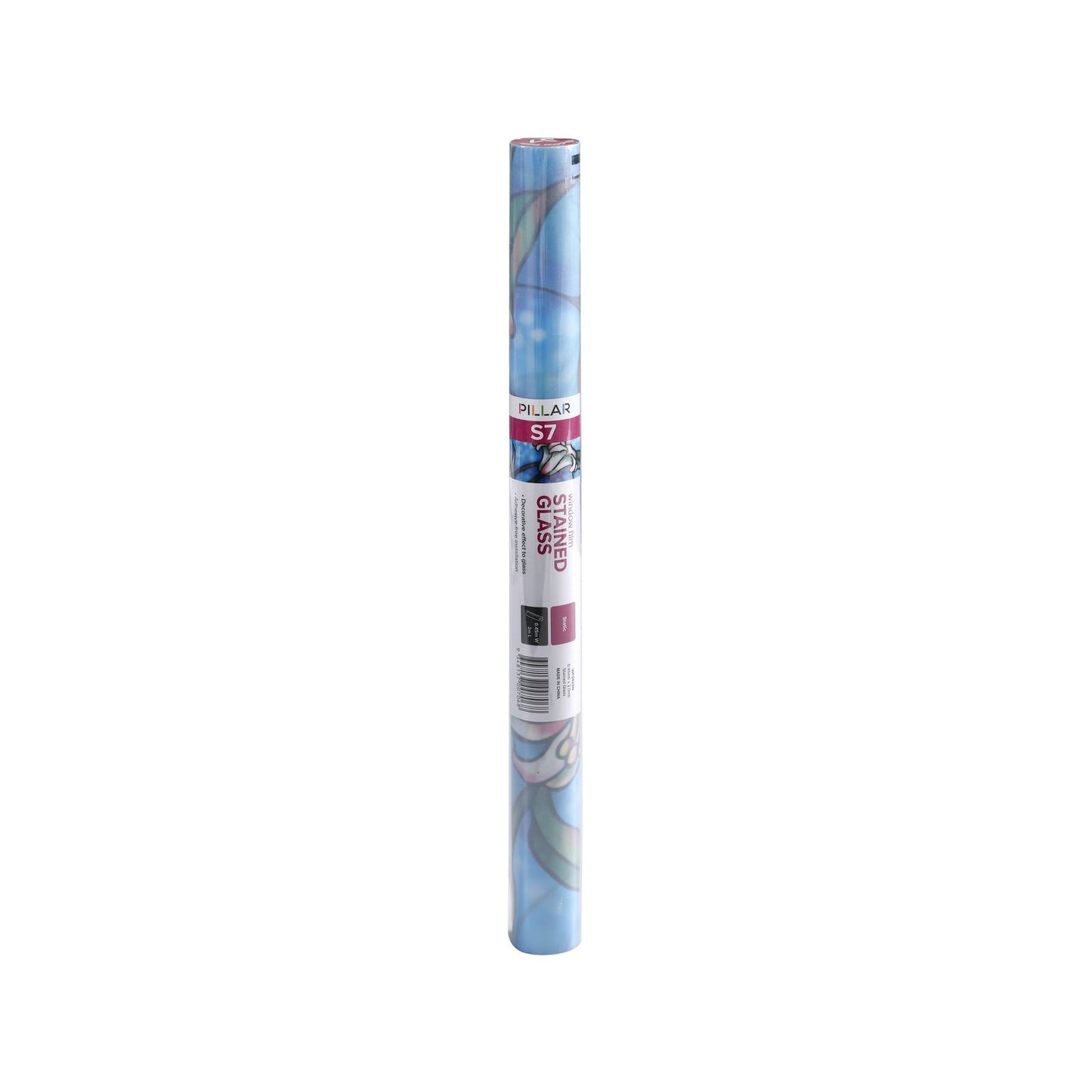 Pillar Stained Glass Static Window Film - 45cm x 2m