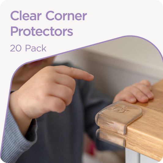 Perma Child Safety Clear Adhesive Corner Protectors - 20 Pack