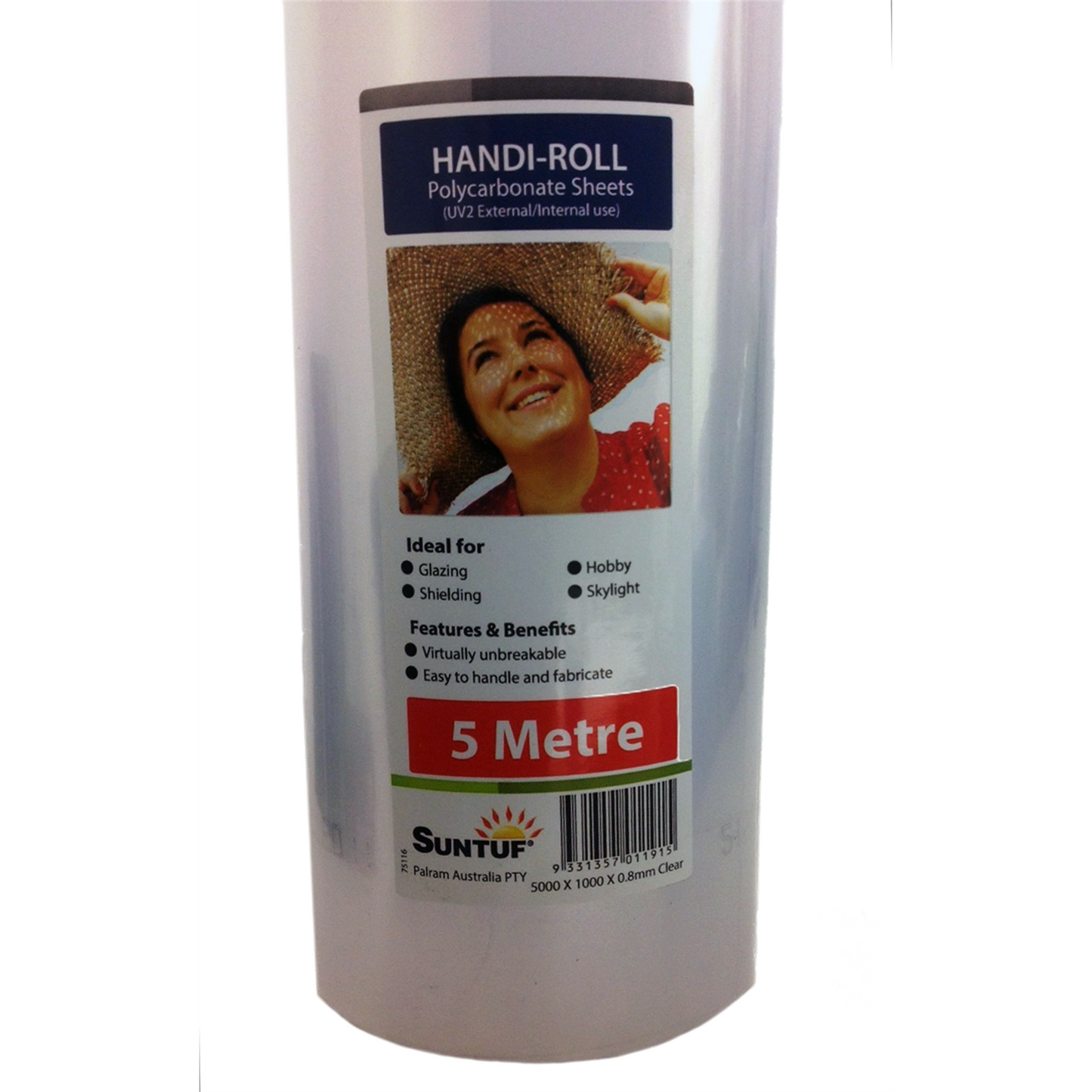 Suntuf Clear Polycarbonate Sheet - 5m x 1m