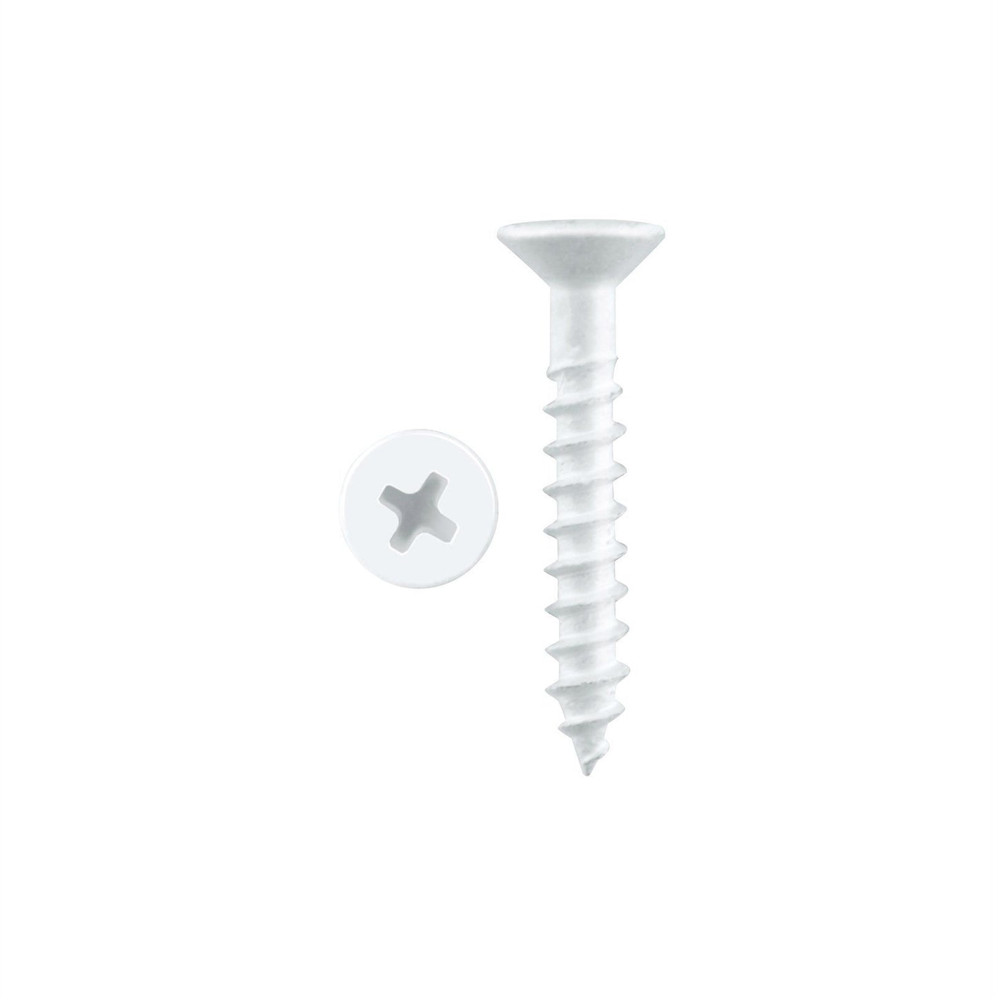 Pinnacle White Countersunk Timber Screw - 4.0 x 25mm - 20 Pack