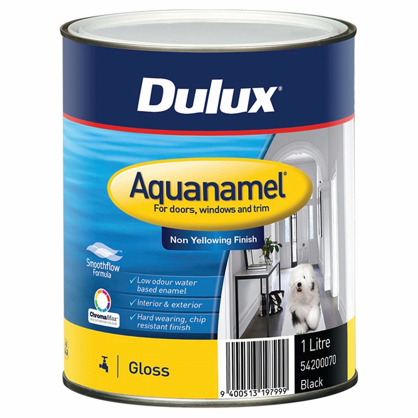 Dulux Enamel Paint - 1L - Black