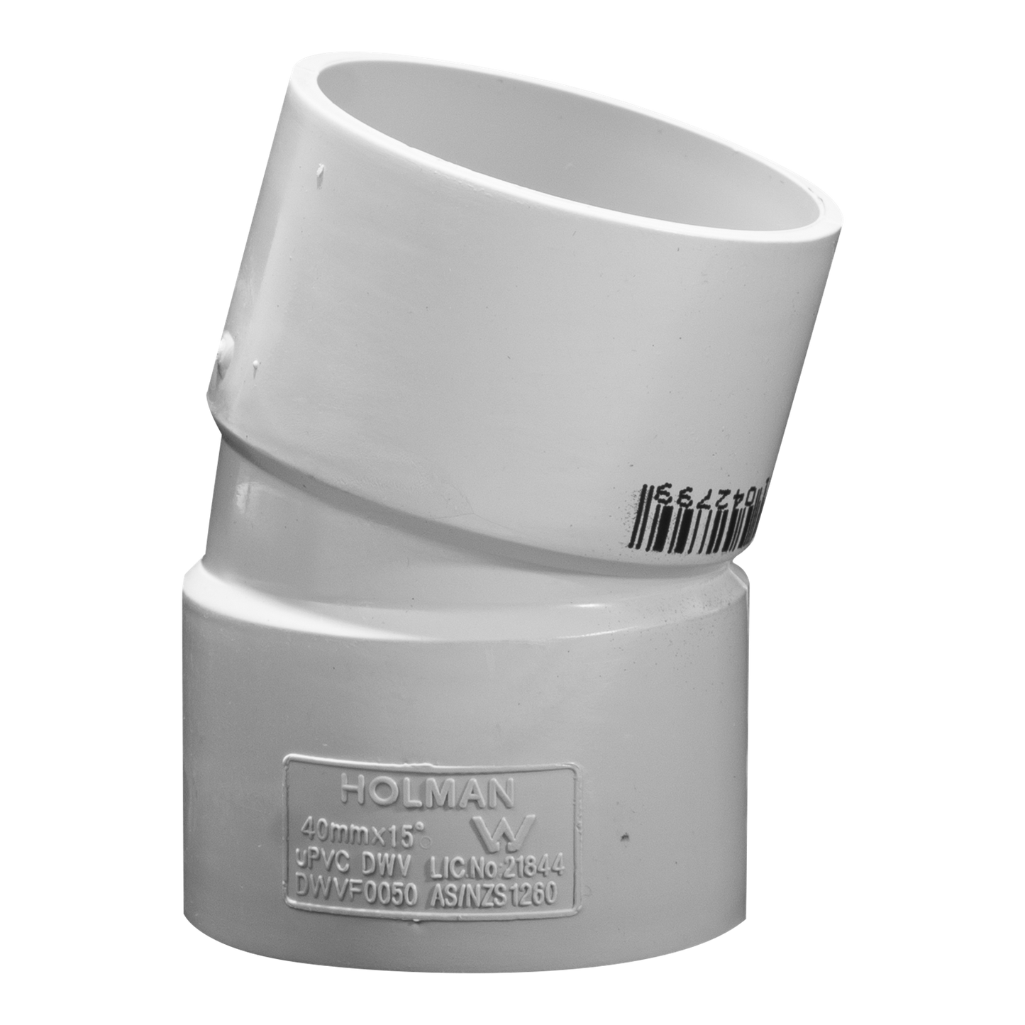 Holman 40mm x 15mm Female PVC DWV Plain Bend