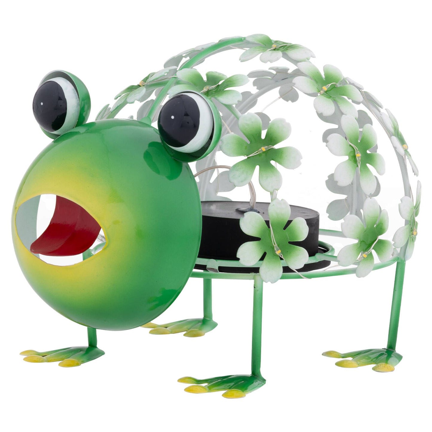 Click Solar Metal Animal Light Frog - Green