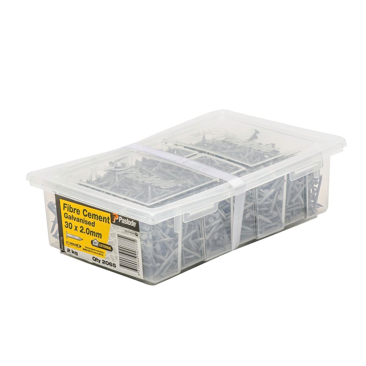 Paslode Galvanised Fibre Cement Nails 30mm 2kg Corrosion Resistant