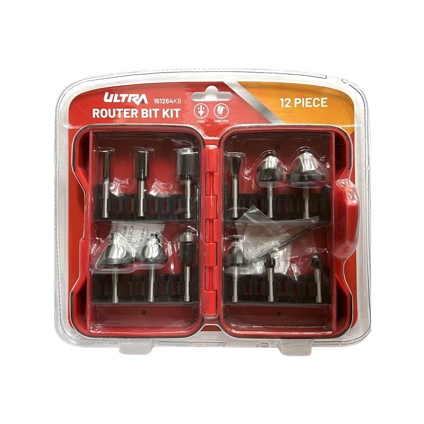 Ultra Router Bit Set - 6.4mm - 12 Piece