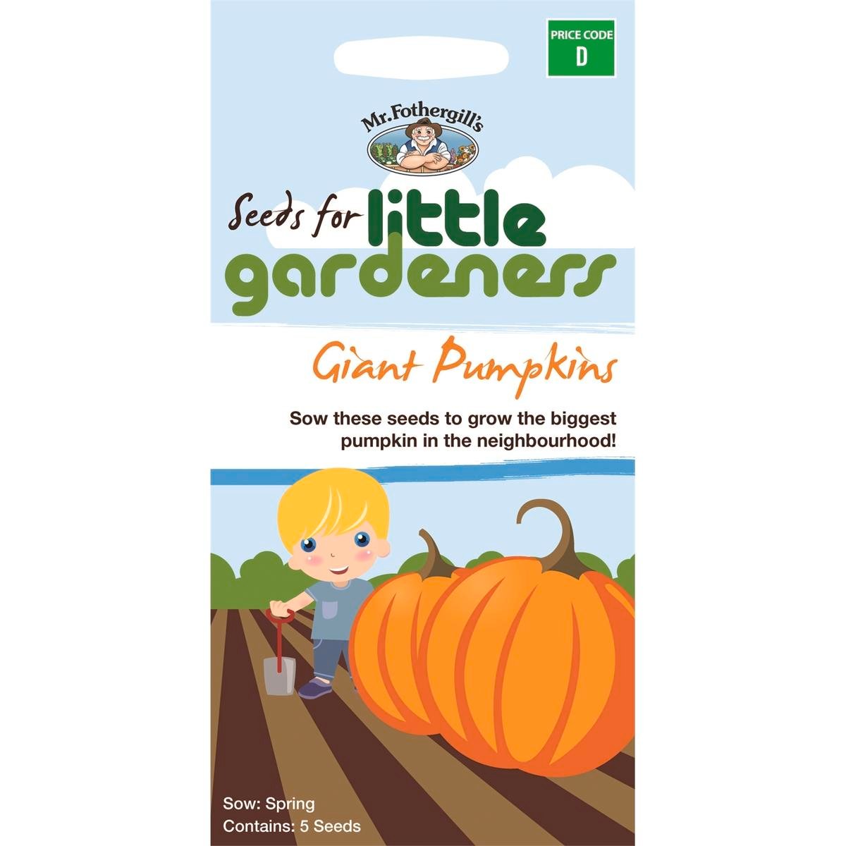 Mr Fothergill Giant Pumpkins Seeds 15 Weeks Easy Grow Family Fun