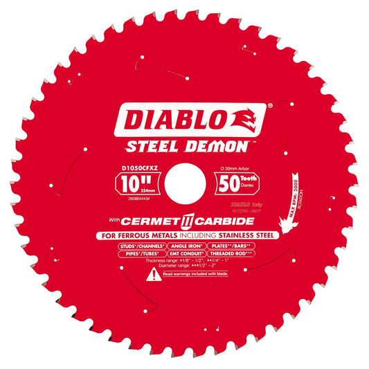 Diablo Steel Demon 10" Circular Saw Blade 50T